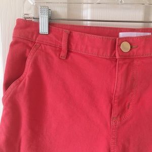 LOFT Straight Crop—Pink/coral